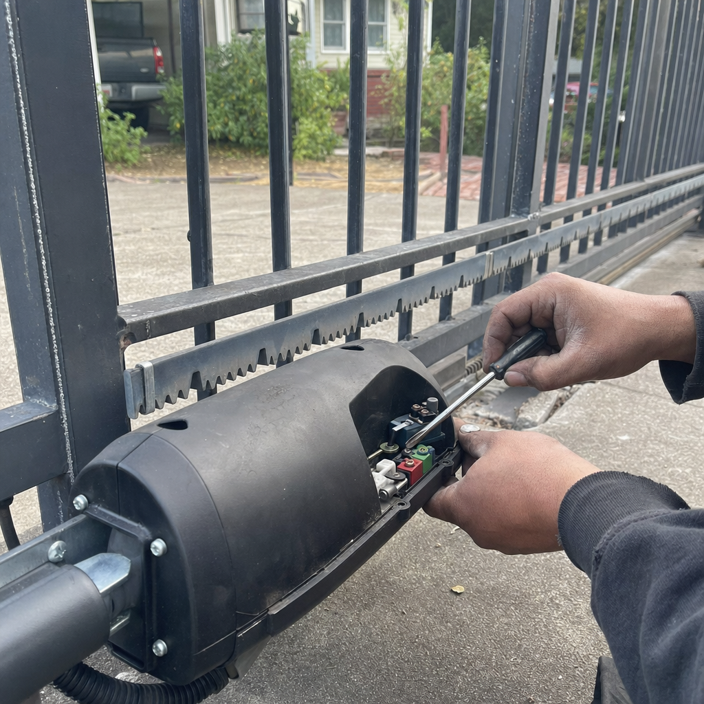 Gate motor and opener repair by technician